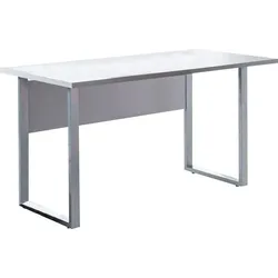 Schreibtisch BMG MÖBEL "Tabor", grau (lichtgrau, grau, grau, lichtgrau), B:138cm H:77cm T:67cm, Tische