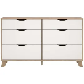 Andas Kommode Imperia ¦ weiß ¦ Maße (cm): B: 155,7 H: 92,2 T: 39.8