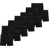 Normani 12 Herren Viskose-Boxershorts in Schwarz | Gr.: S