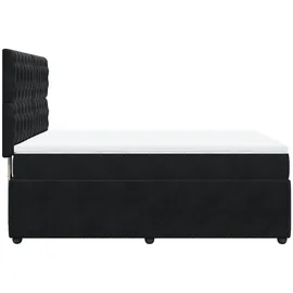vidaXL Boxspringbett 140 x 200 cm Schwarz