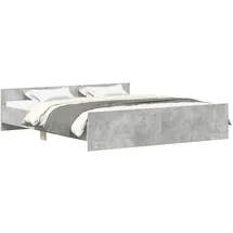 vidaXL Bettgestell 200 x 200 cm H2 Grau