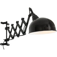 Steinhauer wandlamp Yorkshire in Schwarz Für die Nutzung im Innenbereich geeignet E27