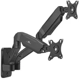 Maclean Brackets Maclean Wandhalterung für zwei Monitore 17-32 9kg max mechanische Feder MC-988 (Wand, 32.01 ), Monitor Halterung, Schwarz - 2 Jahre Gewährleistung - mind. 14 Tage Rückgaberecht - Schwarz - n.a.