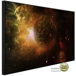 papermoon Infrarotheizung »EcoHeat - Feuriger Planet und Asteroiden«, Matt-Effekt - bunt