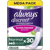 1x Slipeinlagen Binden Always Discreet Inkontinenz-Damen, Normal 30 Binden