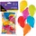 IDENA Luftballons 50 St. Durchmesser 25 cm Mehrfarbig