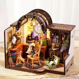 ROBOTIME Rolife 3D-Holz-Puzzle DIY Miniature House The Magic Study