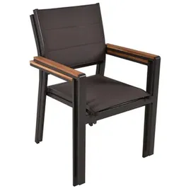 Garden Pleasure Stapelstuhl Davina 58 x 57 x 86 cm braun/grau 2 St.