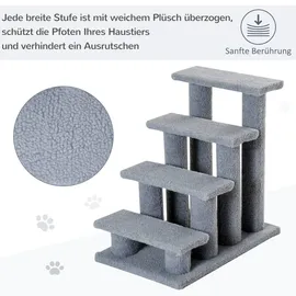 PawHut Tiertreppe 4 Stufen