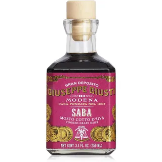 Giuseppe Giusti Saba Mosto Cotto d'Uva di Modena dickflüssiger Traubenmost aus Italien in Cubicaflasche (1 x 0.25 l)