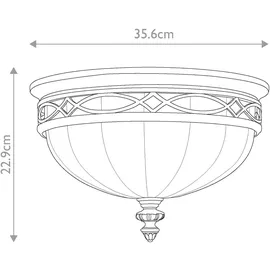Elstead Lighting Feiss, Wandleuchte - Deckenleuchte Drawing Room - Bronze