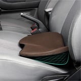 CGEAMDY Keilkissen Autositz Sitzkeilkissen für Auto, Autositzkissen Memory Foam Keilkissen, Ergonomisches Memory Foam Kissen, für Auto, Bürostuhl, Bett (Braun)