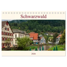 Calvendo Schwarzwald (Tischkalender 2026 DIN A5 quer), CALVENDO Monatskalender