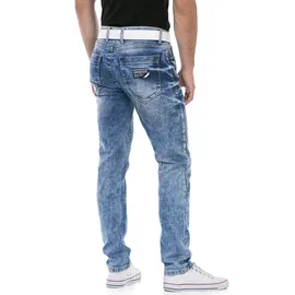 Cipo & Baxx Regular-fit-Jeans mit markanter Waschung 31, Länge 34, blau Herren, Regular-fit-Jeans Regular Fit Jeans,