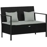 vidaXL Gartenbank 59 x 83 x 110 cm Schwarz