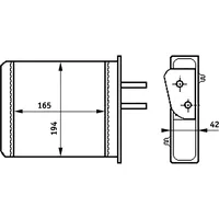 Mahle Wärmetauscher Innenraumheizung u.a. passend für FIAT PUNTO (176_)