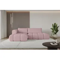 altdecor Ecksofa Cord 2-Sitzer Rosa