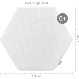 roba Laufgittermatratze Roba 112 x 97 cm Stoff Weiß