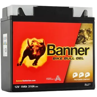 Banner BG12-19 Bike Bull GEL 52101 19Ah Motorradbatterie GT20H-3 (DIN 51913)