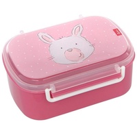 sigikid Lunchbox Lunchbox 17 x 11 x 7 cm, Polypropylen, (1-tlg), Spülmaschinengeeignet, Motiv-Deckel mit der Hand spülen rosa Luxentu