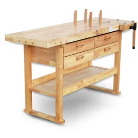 BAMATO Hobelbank WORK-1640 aus Massivholz