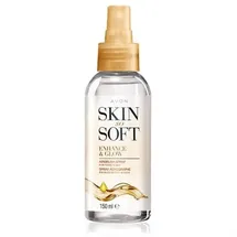 Avon SKIN SO SOFT Enhance & Glow Schimmer-Spray - Selbstbräuner für mittlere Hauttöne - Gesichtsspray