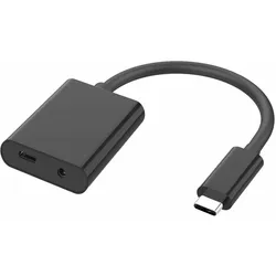 MicroConnect USB-C zu Kopfhöreranschluss / Ladeadapter - 24 pin USB-C männlich z