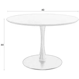 White Label Raku Ø 110 cm braun/schwarz
