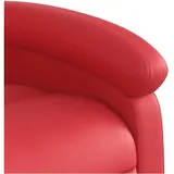 vidaXL Massagesessel mit verstellbarer Rückenlehne Kunstleder 86,5 x 99,5 x 86,5 cm Rot mit Fernbedienung