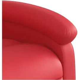vidaXL Massagesessel mit verstellbarer Rückenlehne Kunstleder 86,5 x 99,5 x 86,5 cm Rot mit Fernbedienung