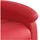 vidaXL Massagesessel mit verstellbarer Rückenlehne Kunstleder 86,5 x 99,5 x 86,5 cm Rot mit Fernbedienung