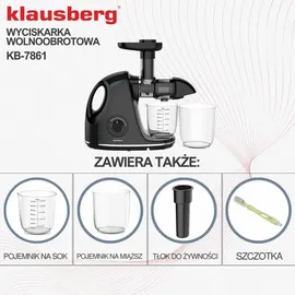 Klausberg KB-7861 Slow Juicer schwarz