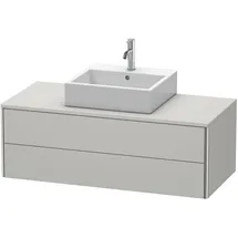 Duravit XSquare Unterschrank, 2 Schubkästen, Betongrau Matt