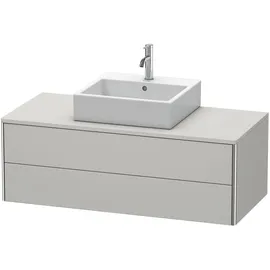 Duravit XSquare Unterschrank, 2 Schubkästen, Betongrau Matt