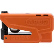 ABUS Bremsscheibenschloss Granit Detecto XPlus 8077 2.0 Motorradschloss mit Alarm Orange