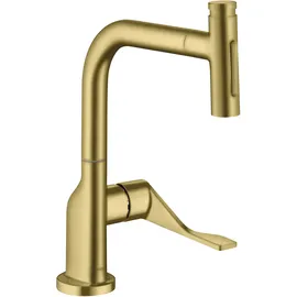Hansgrohe Citterio Einhebelmischer Ausziehbrause Brushed Brass