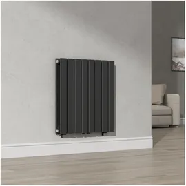 neu.haus Designheizkörper Nore 600 x 600 mm 809 W schwarz Mittelventil