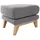 miliboo Fußstütze skandinavisch Hellgrau OSLO