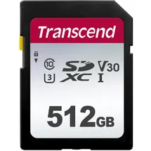Transcend SDC300S SDXC UHS-I Class 10 U3 V30 512 GB