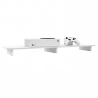 Vladon Game TV-Aufsatz 138,5 x 9,5 x 34,5 cm Weiß matt/Hochglanz MDF/Spanplatte