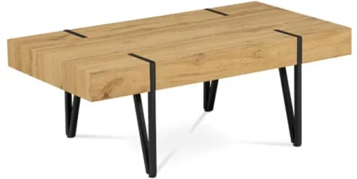 Autronic Couchtisch 110x42 cm MDF schwarz AHG-233 OAK