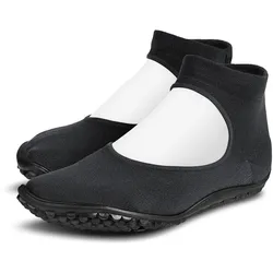 Barfußschuh LEGUANO "BALLERINA", Damen, Gr. XL (44/45), schwarz, Textil, sportlich, Schuhe Ballerina Barfußschuh Riemchenballerina, Ballerina, Slipper, Bequemschuh Flexibilität vom Zeh bis zur Ferse
