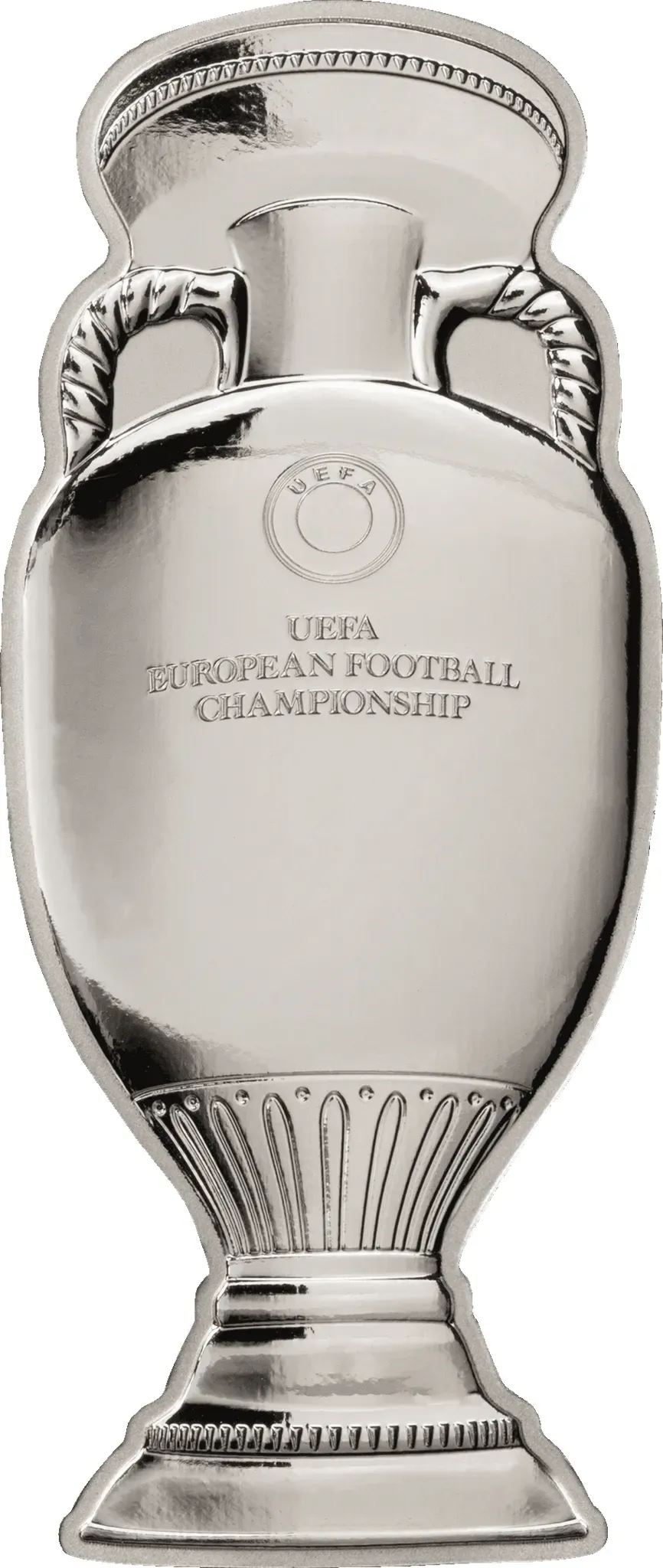 Offizielle Feinsilber Shaped Trophy zur UEFA EURO 2024TM