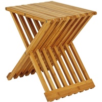 Haku-Möbel Beistelltisch, Natur, Holz, Bambus, rechteckig, 33x44x40 cm, klappbar, Wohnzimmer, Wohnzimmertische, Beistelltische