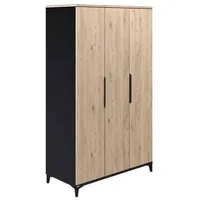 Paidi Kleiderschrank Tomke 123,5 x 204,6 x 55,6 cm Eiche mehrfarbig