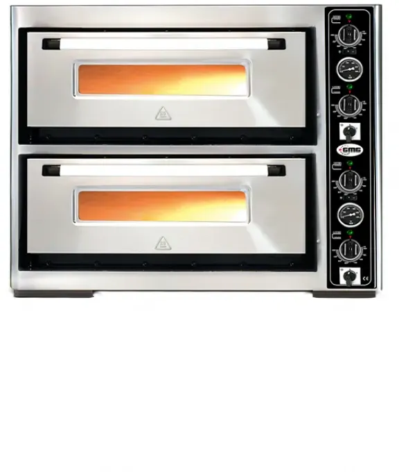 GMG - Pizzaofen PF6292 DE mit Thermometer - elektrisch - 6+6x Ø30cm