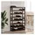 vidaXL Weinregal 56 Flaschen 40 x 30 x 100 cm Schwarz