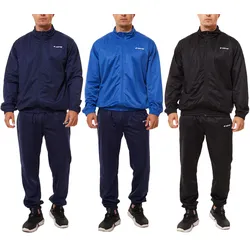 LOTTO Herren Trainings-Anzug 2-teiliger Fitness-Anzug Jogging-Anzug 8705039 Navy, Schwarz oder Blau/Navy - M