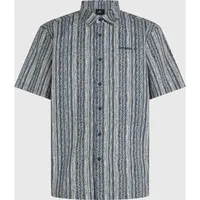 O'Neill ONEILL O'neill Print Shirt Blue Pressed Lines S