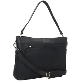 Plevier Structure Millau Schultertasche Leder Schwarz